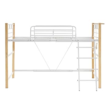 Amazon.co.jp: 【高さ130cm】 ロフトベッド パイプベッド